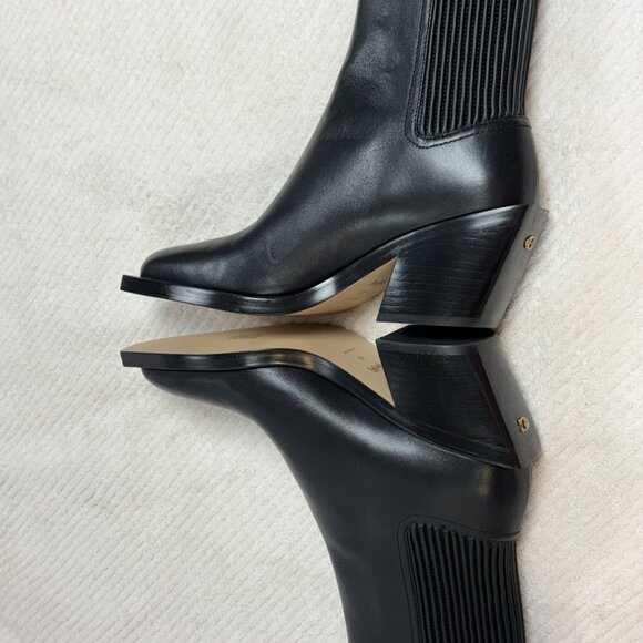 $250-NEW-Coach-Women-CN136-Black leather heel Boots.Sz-6B/8B.Vietnam. - Picture 8 of 15